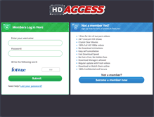 Tablet Screenshot of members.hd-access.com